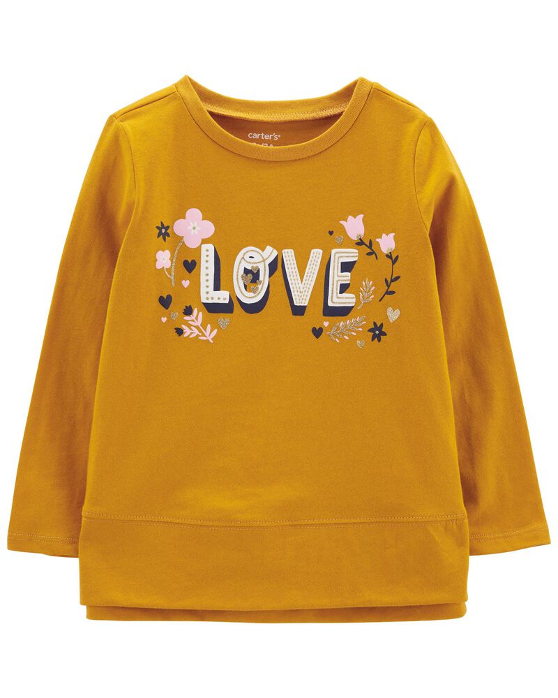 Blusa manga larga Carter's de Niña Love