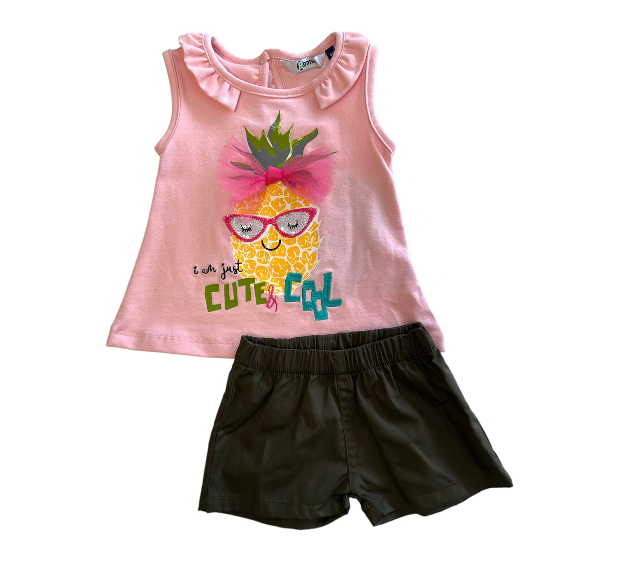 Conjunto blusa olanes pi a c short dielikidsboutique