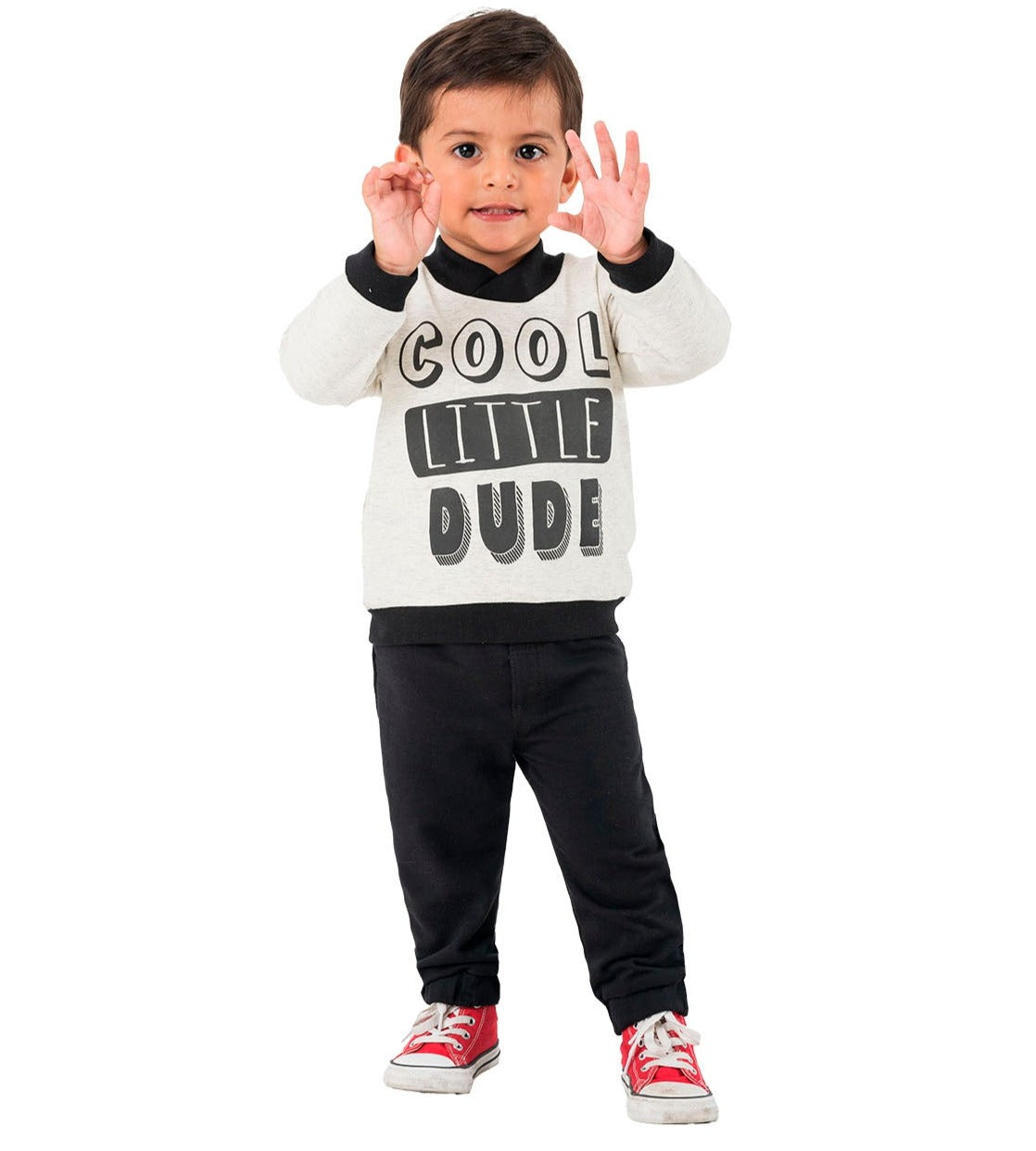 Conjunto sudadera y pants Niños 6 a 36 Meses